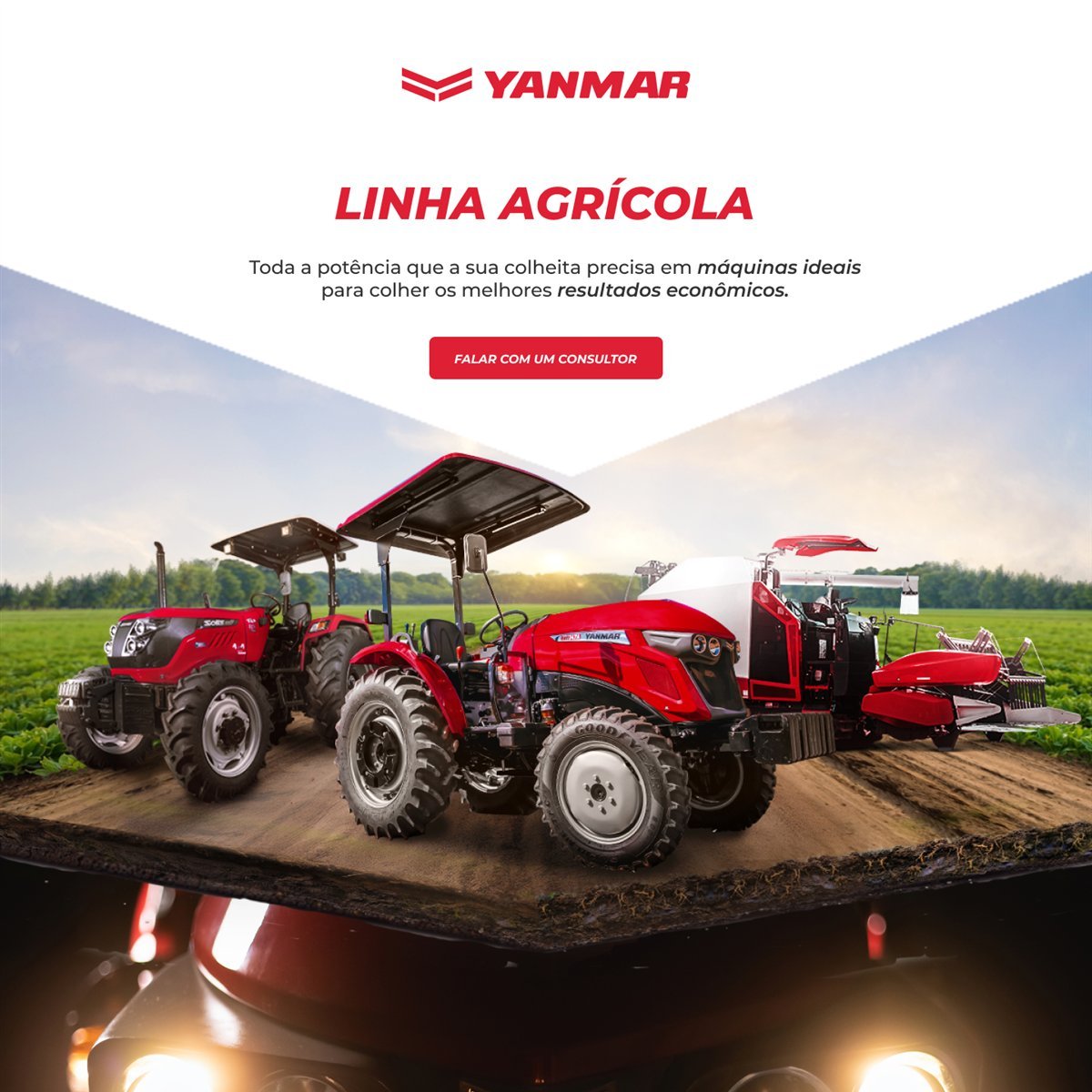Página do projeto Yanmar Brasil para Yanmar